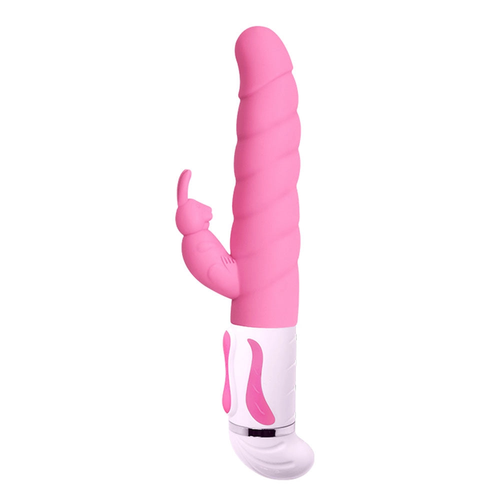 12-Function Rabbit Vibrator: Tingly Fun with Ribbed Shaft and Powerful Vibes