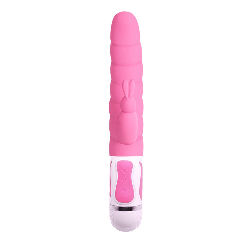 12-Function Rabbit Vibrator: Tingly Fun with Ribbed Shaft and Powerful Vibes