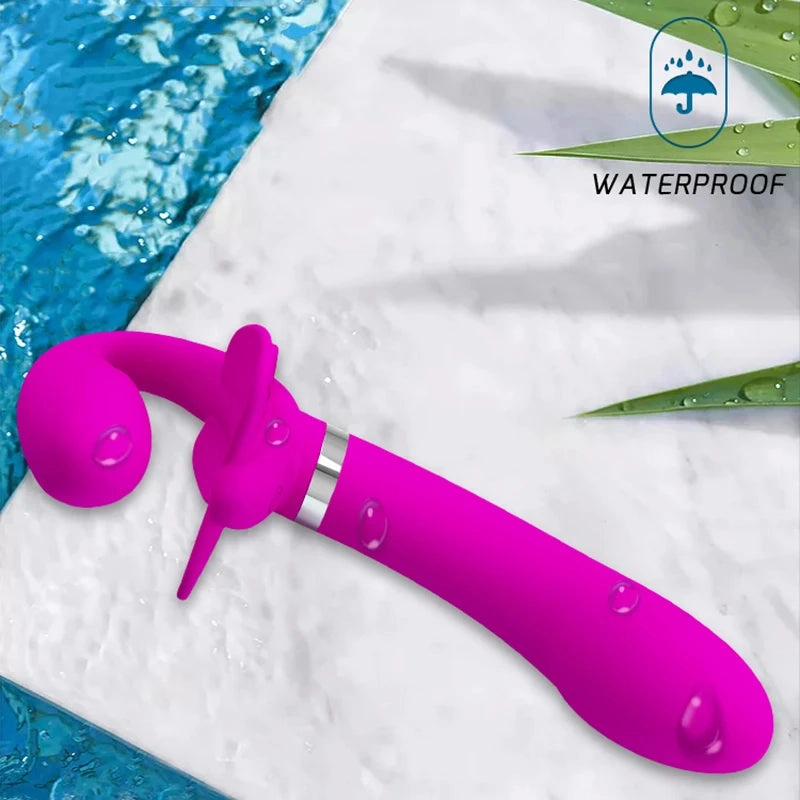 12 Speeds Strapless Strap On Dildo G-Spot Vibrator