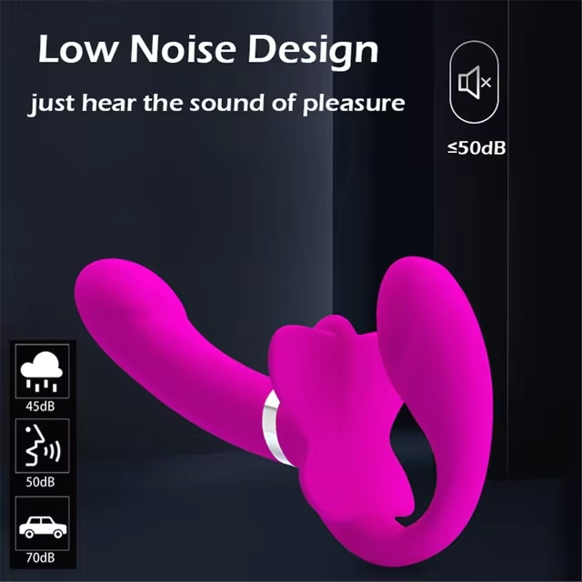 12 Speeds Strapless Strap On Dildo G-Spot Vibrator