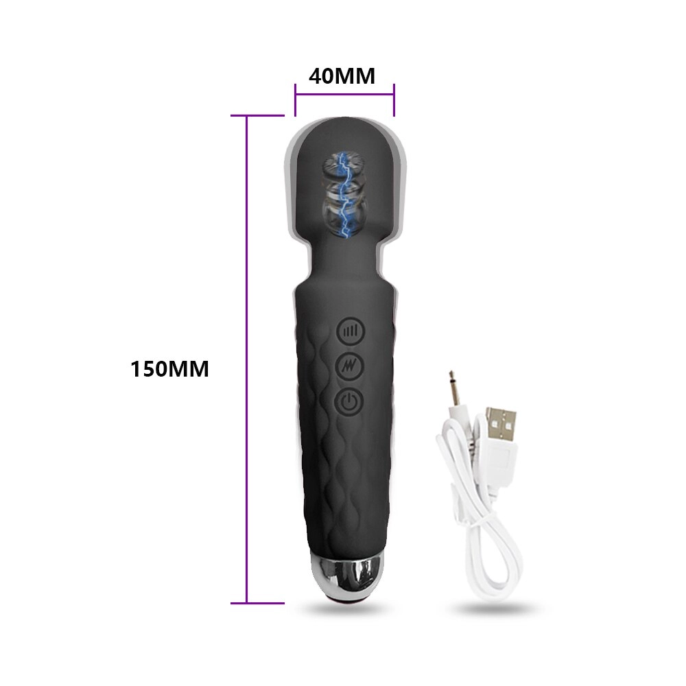 18 Speeds Powerful AV Magic Wand Vibrator Sex Toys for Women G Spot Clitoris Stimulator Dildo Dual Motors Toys