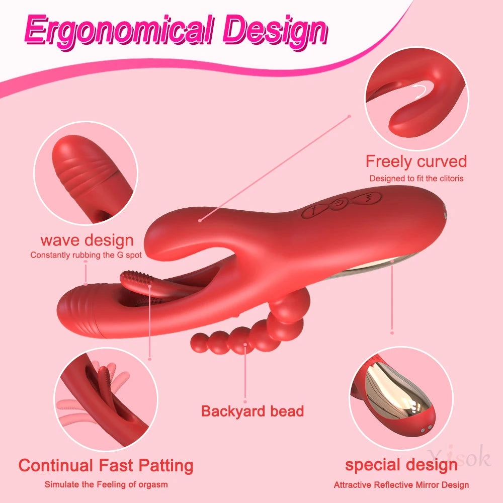 3-in-1 Flapping Clit Vibrator