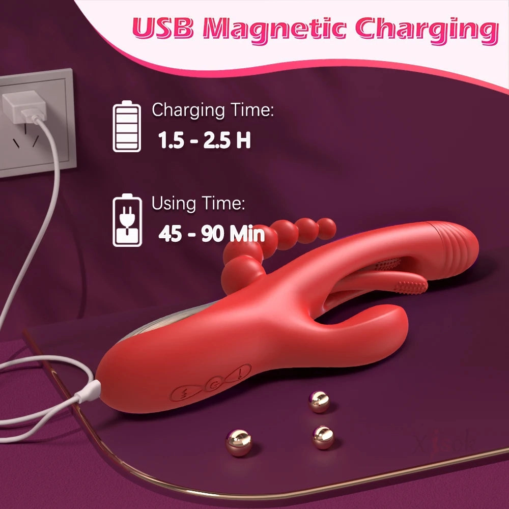 3-in-1 Flapping Clit Vibrator