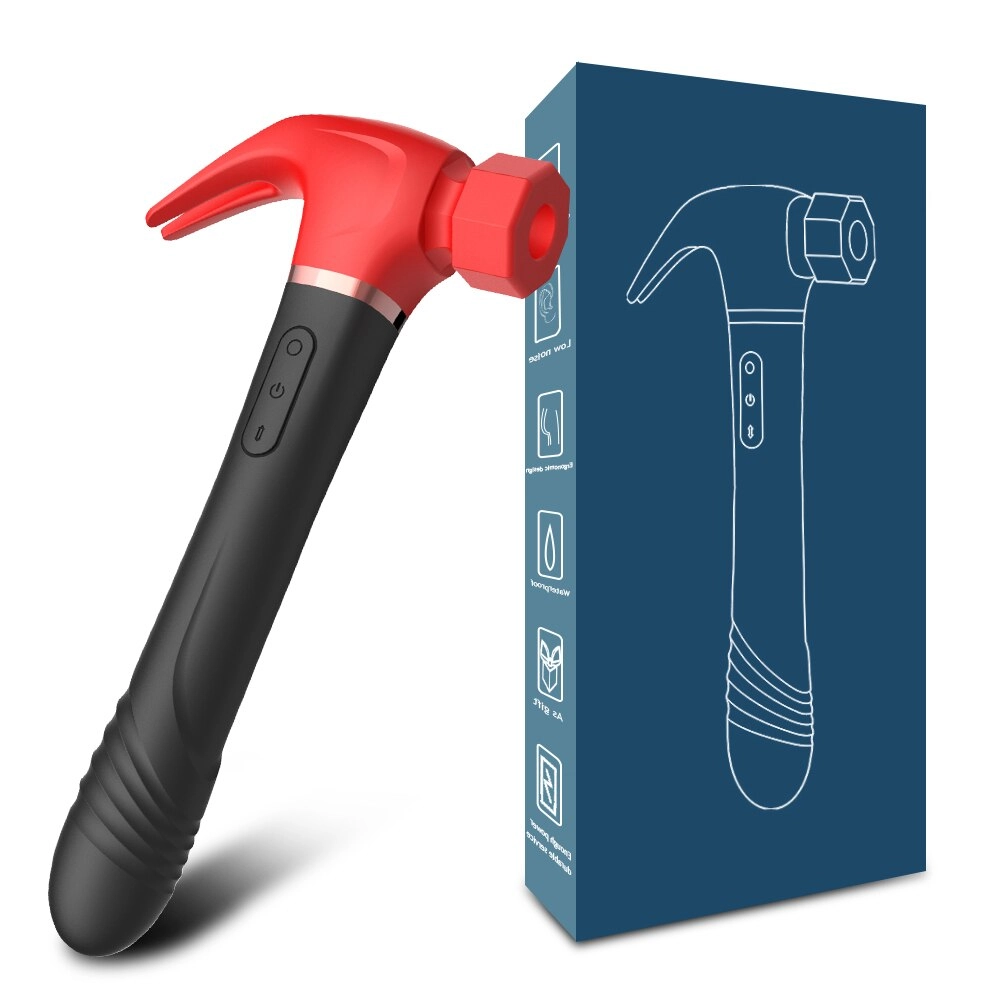 4 in 1 Hammer Vibrator Vibrating Sucking Thrusting Licking Hammer Sex Toy