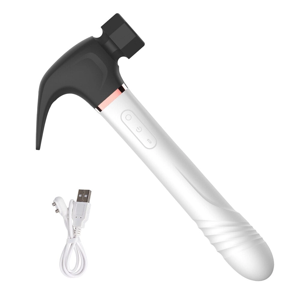 4 in 1 Hammer Vibrator Vibrating Sucking Thrusting Licking Hammer Sex Toy