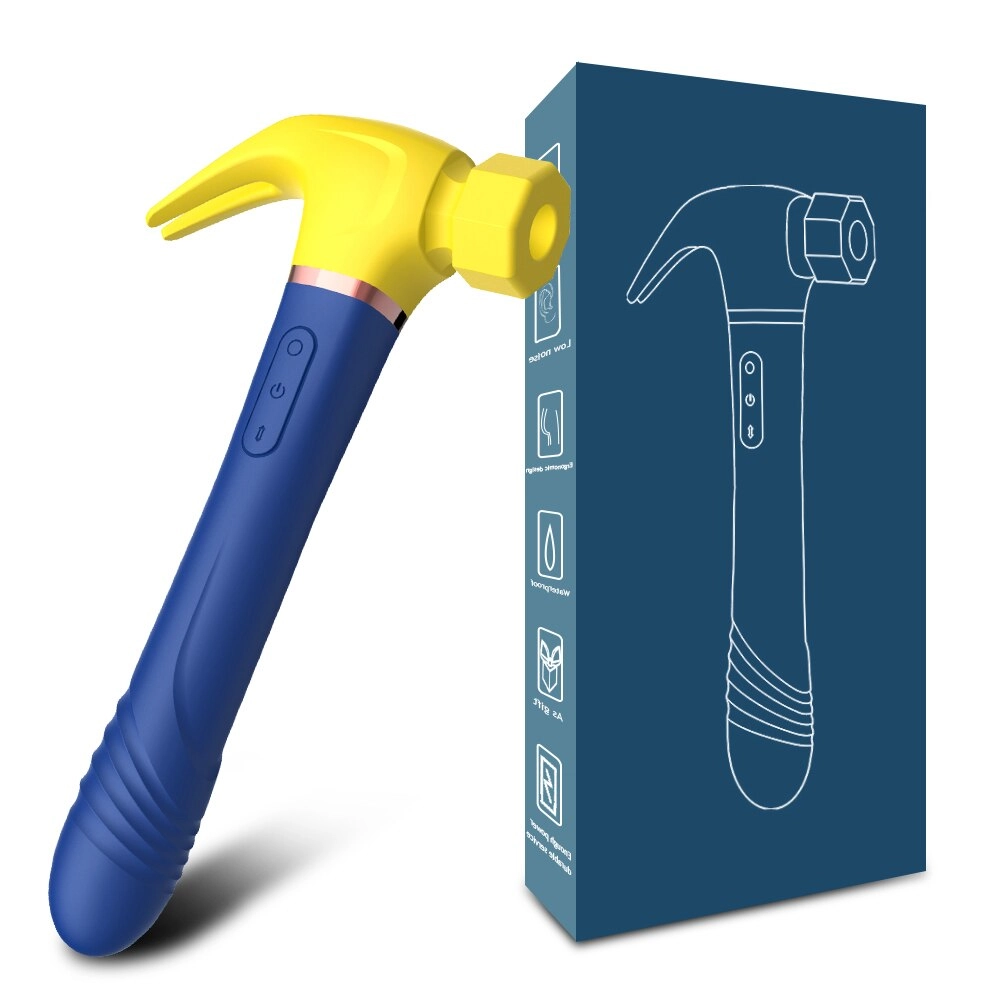 4 in 1 Hammer Vibrator Vibrating Sucking Thrusting Licking Hammer Sex Toy