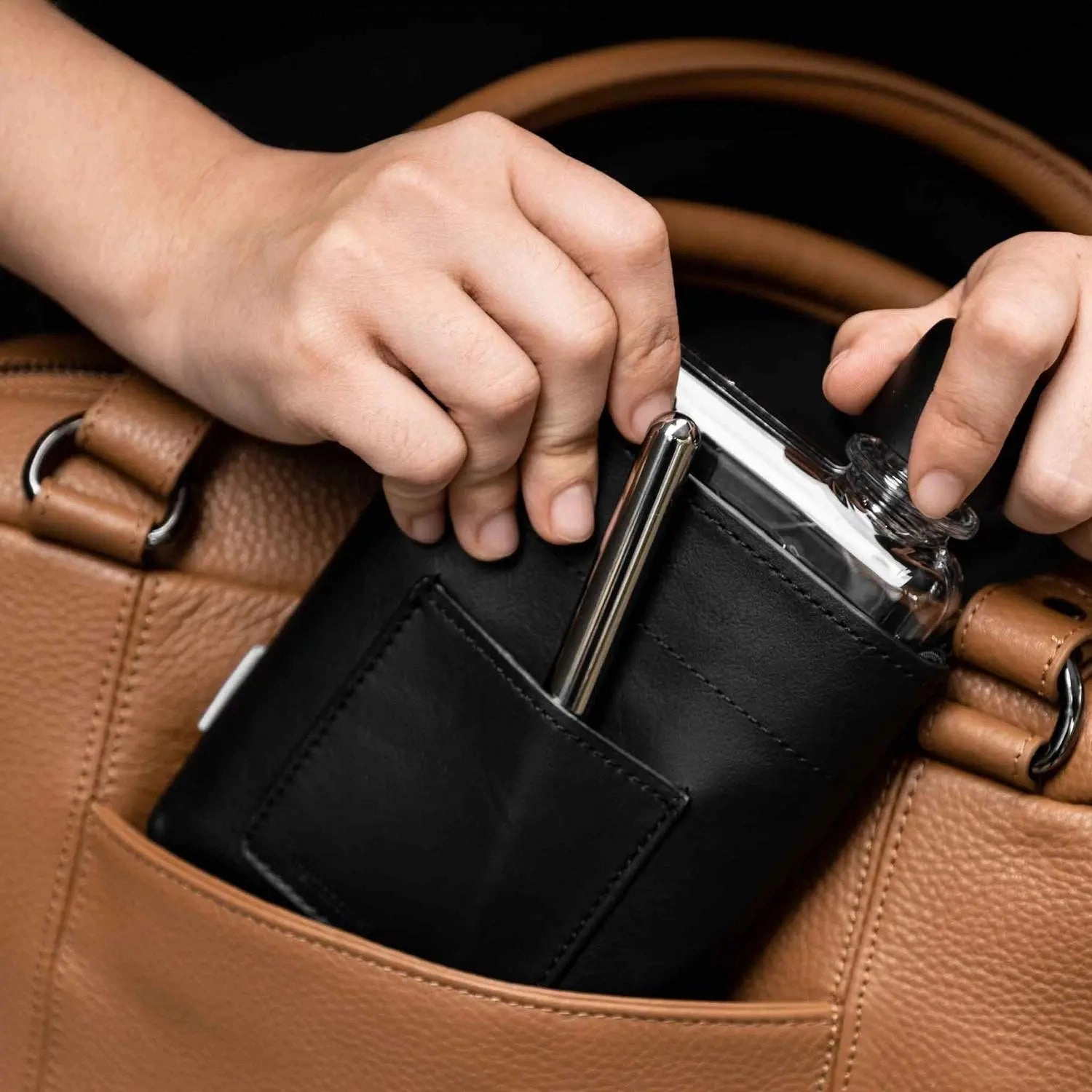 A6 Memobottle Leather Sleeve