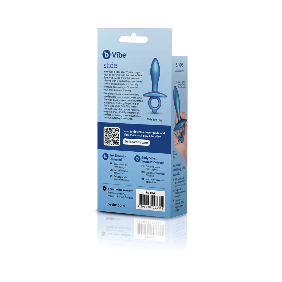 B-Vibe Slide Silicone Butt Plug