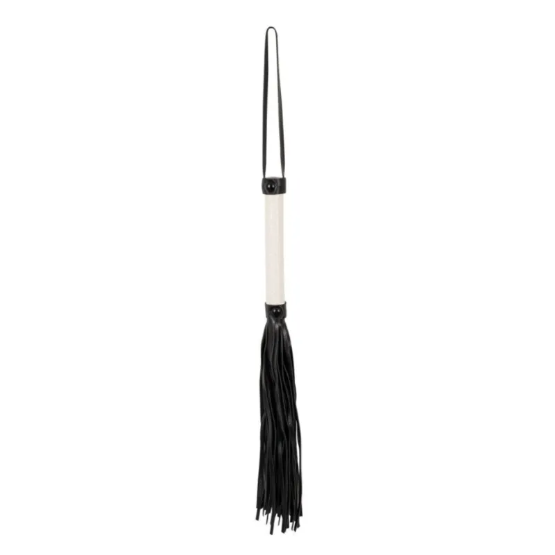 Bad Kitty White Handled Flogger 39cm