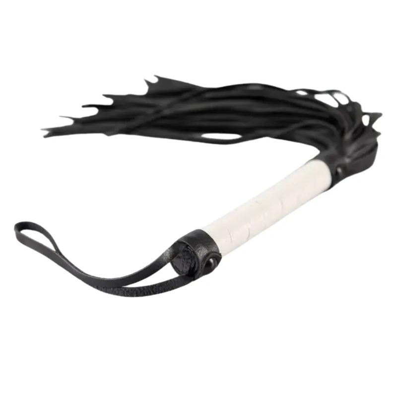 Bad Kitty White Handled Flogger 39cm