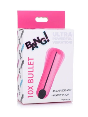Bang! 10X Vibrating Bullet Metallic Pink