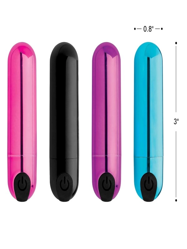 Bang! 10X Vibrating Bullet Metallic Pink