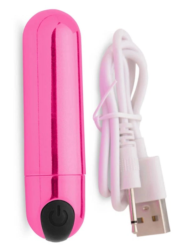 Bang! 10X Vibrating Bullet Metallic Pink