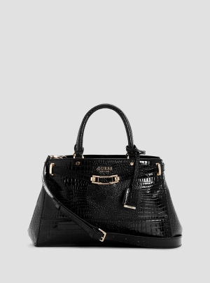Black Silvye Luxury Satchel Bag
