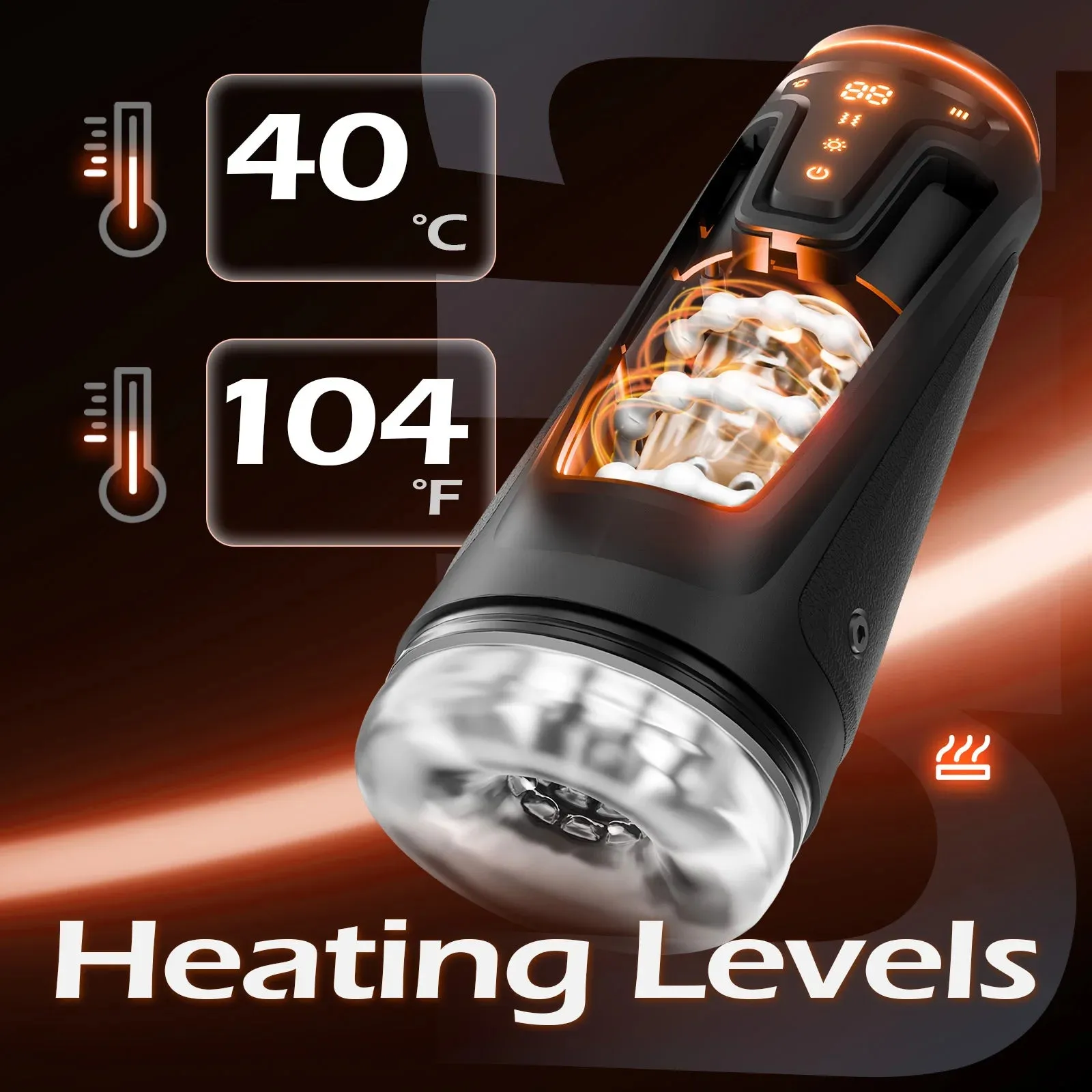 Blow Job Machine with LED Heating Automatic Thrusting Sucking Machine