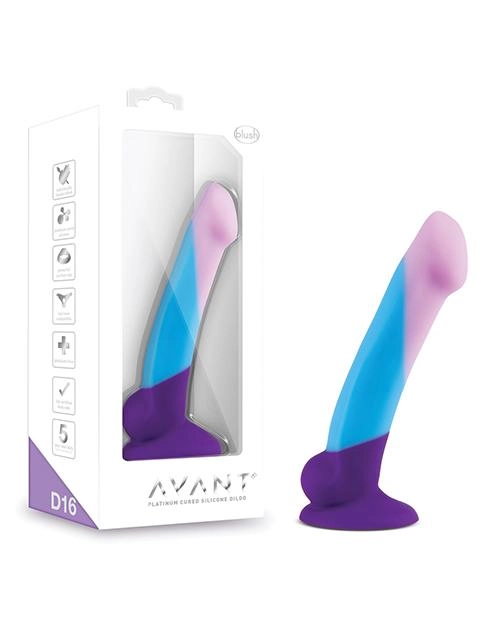 Blush Avant D16 Silicone Dildo - Purple Haze 6.5 Inch