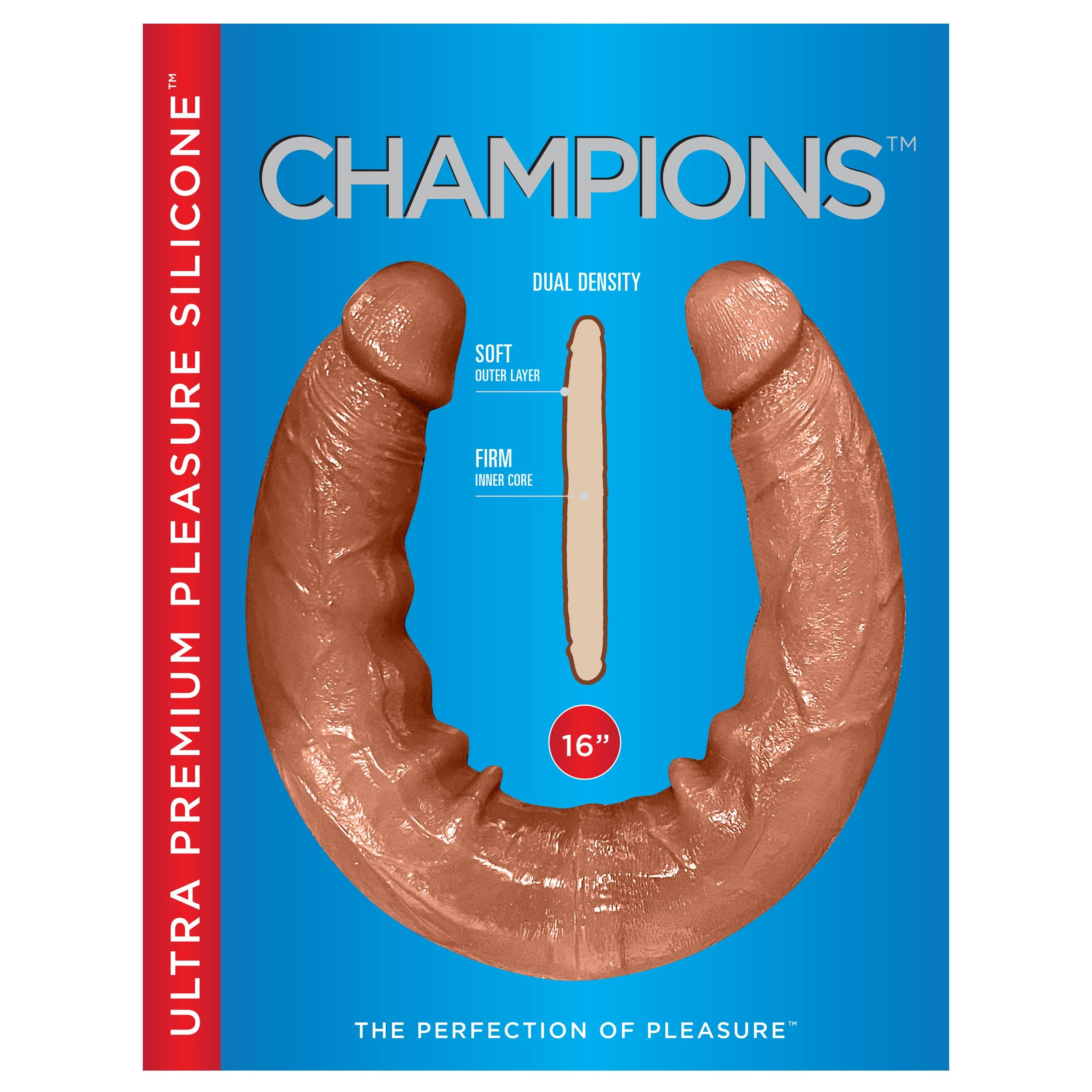 Champions Ultra-Premium Pleasure 16" Silicone Dildo