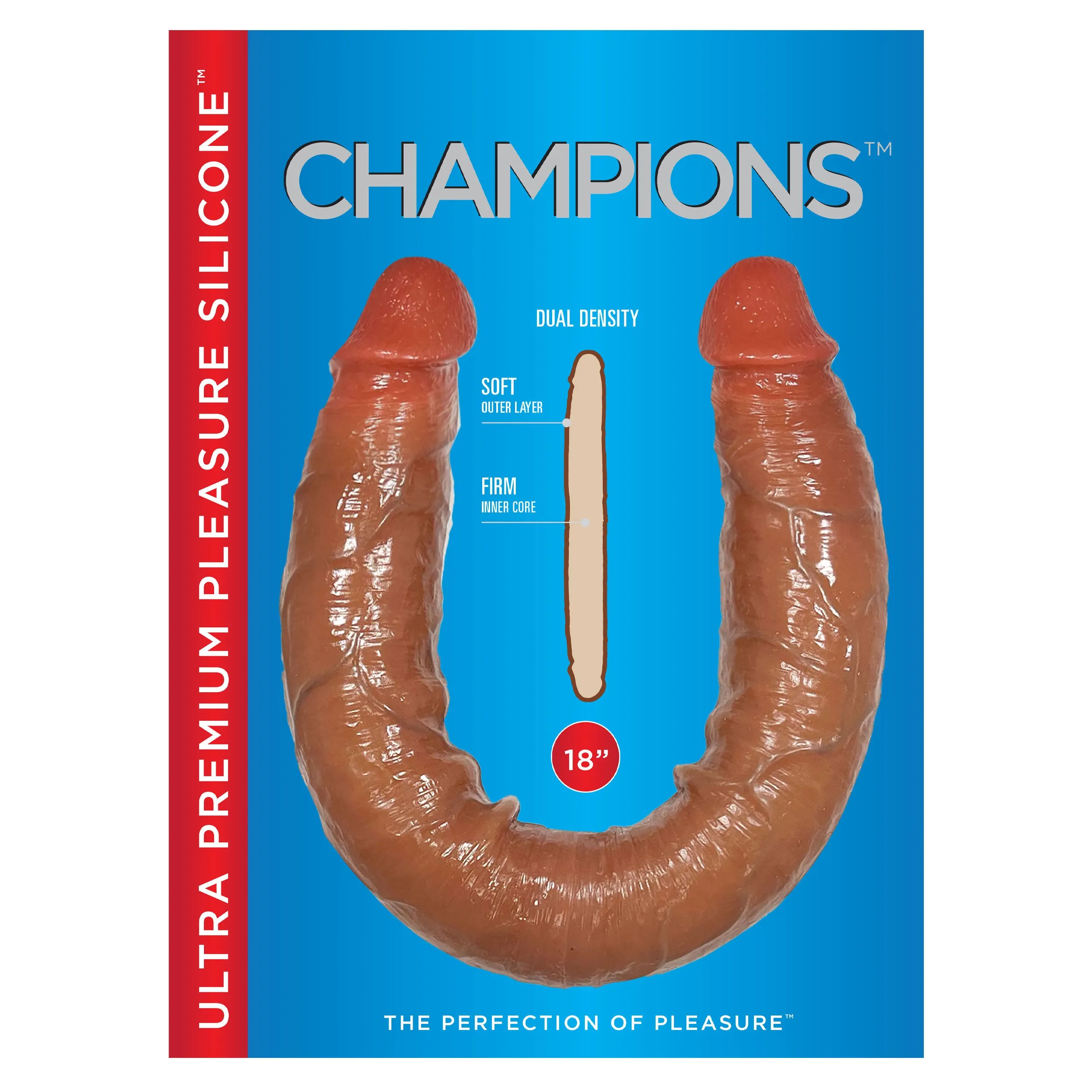 Champions Ultra-Premium Pleasure 18" Silicone Dildo
