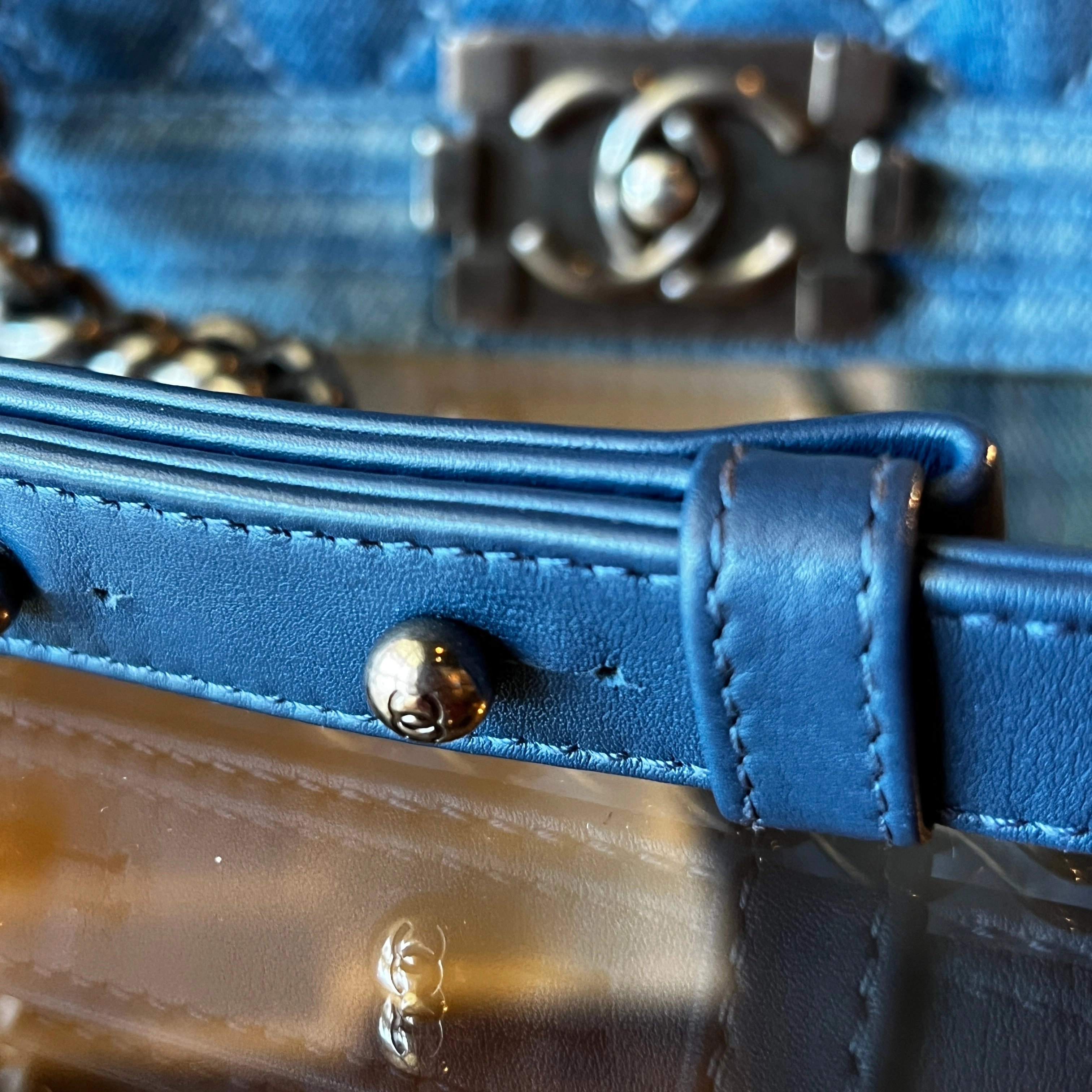 CHANEL Boy Medium Denim Bag