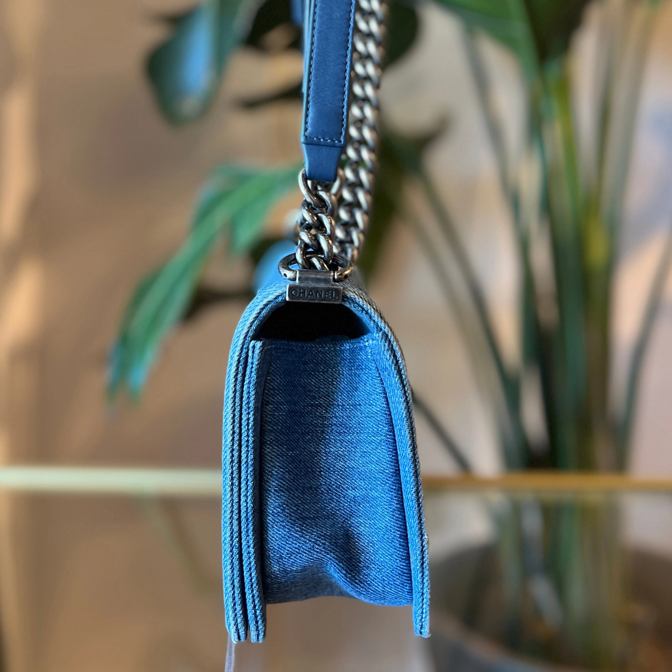 CHANEL Boy Medium Denim Bag