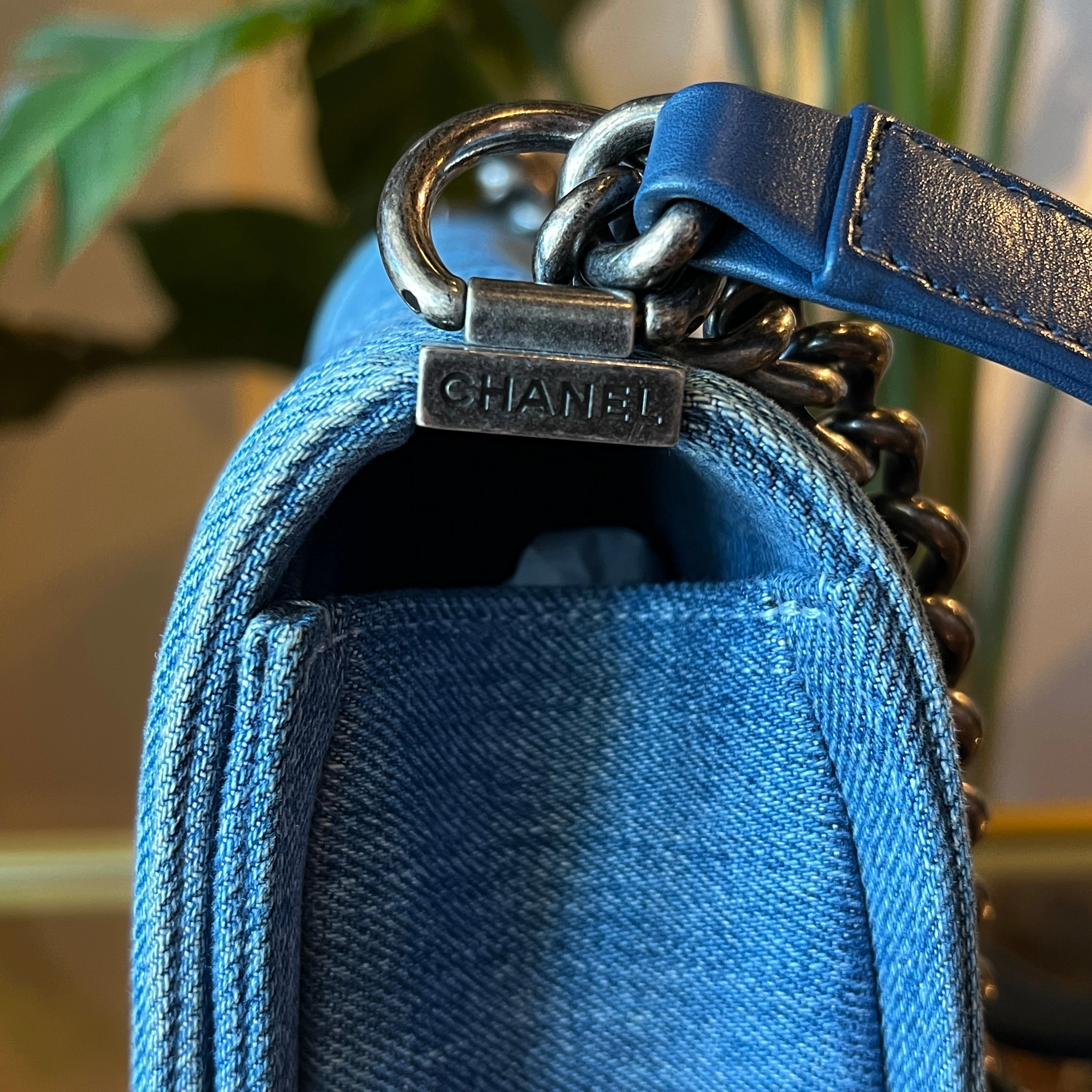CHANEL Boy Medium Denim Bag