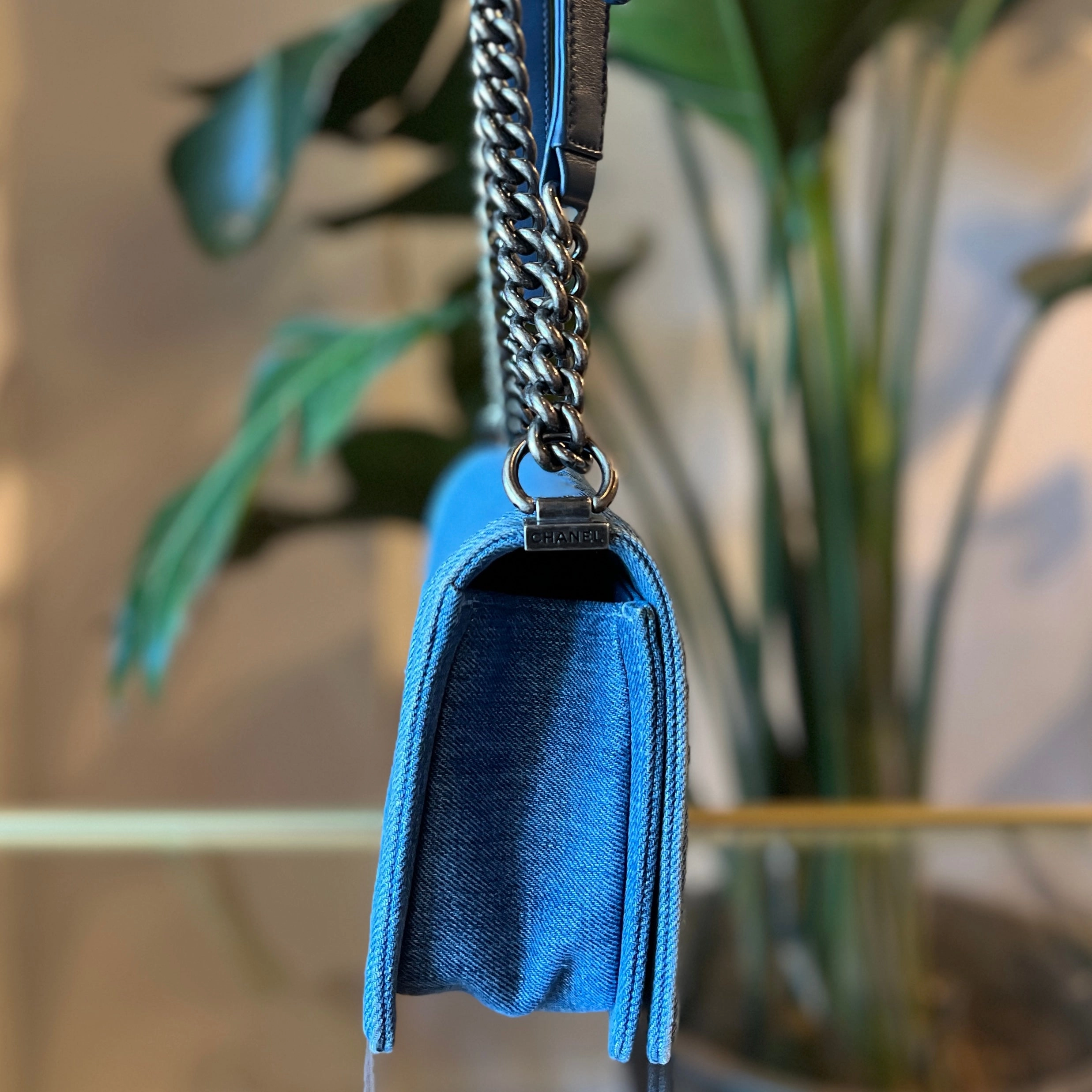CHANEL Boy Medium Denim Bag