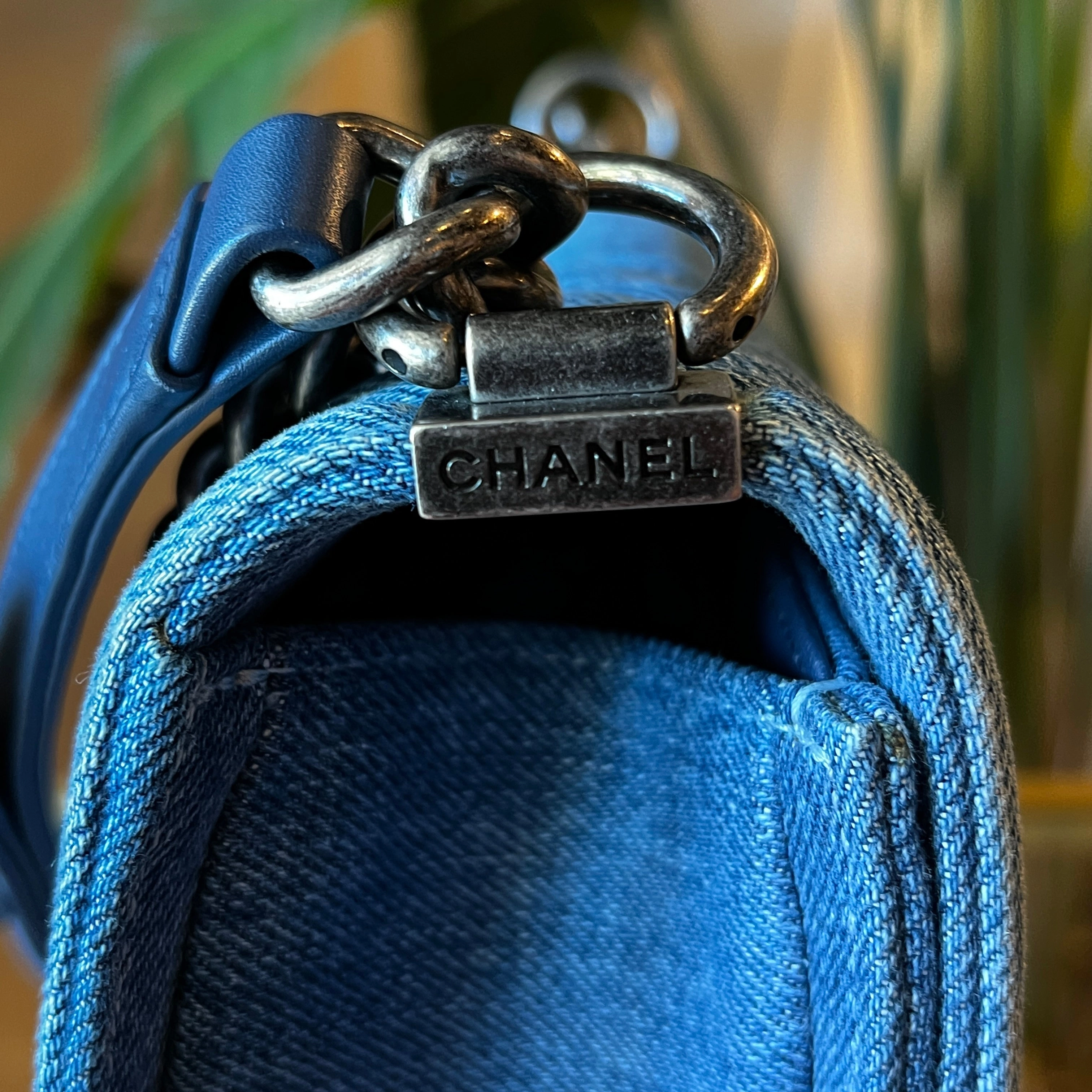 CHANEL Boy Medium Denim Bag