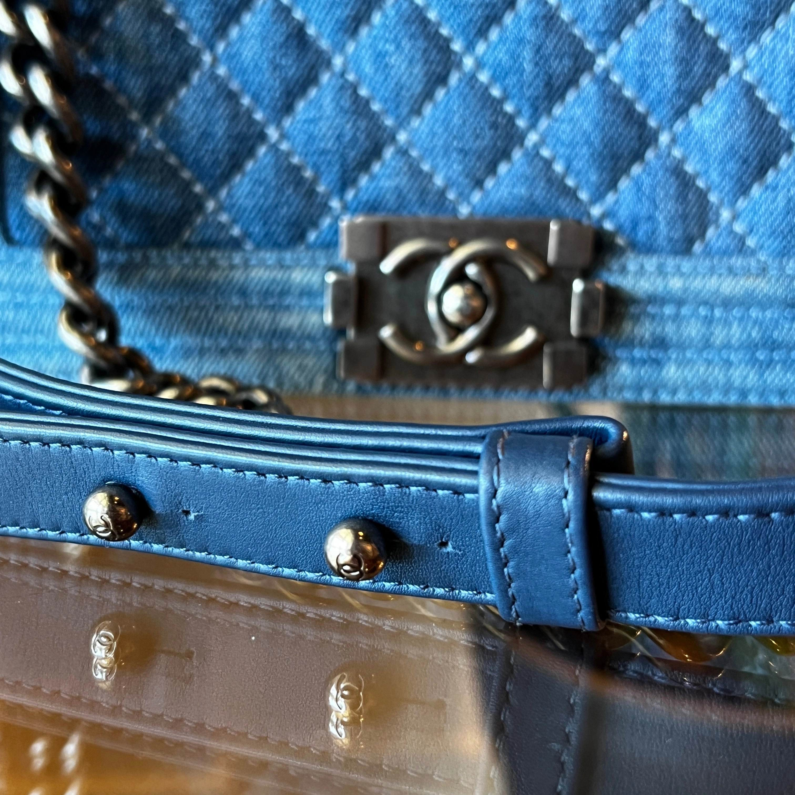 CHANEL Boy Medium Denim Bag