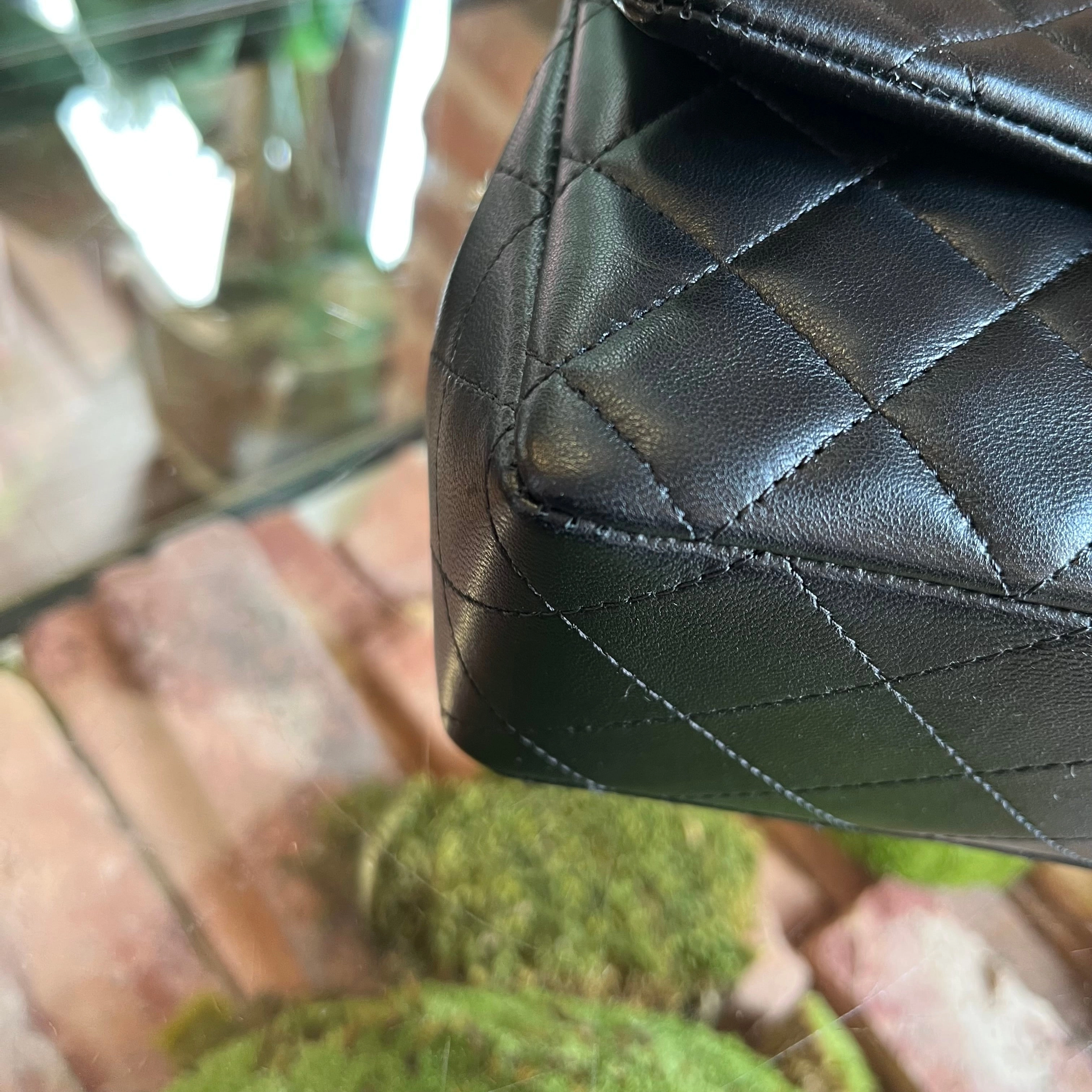 CHANEL Rectangular Mini Classic Black Lambskin Flap Shoulder Bag