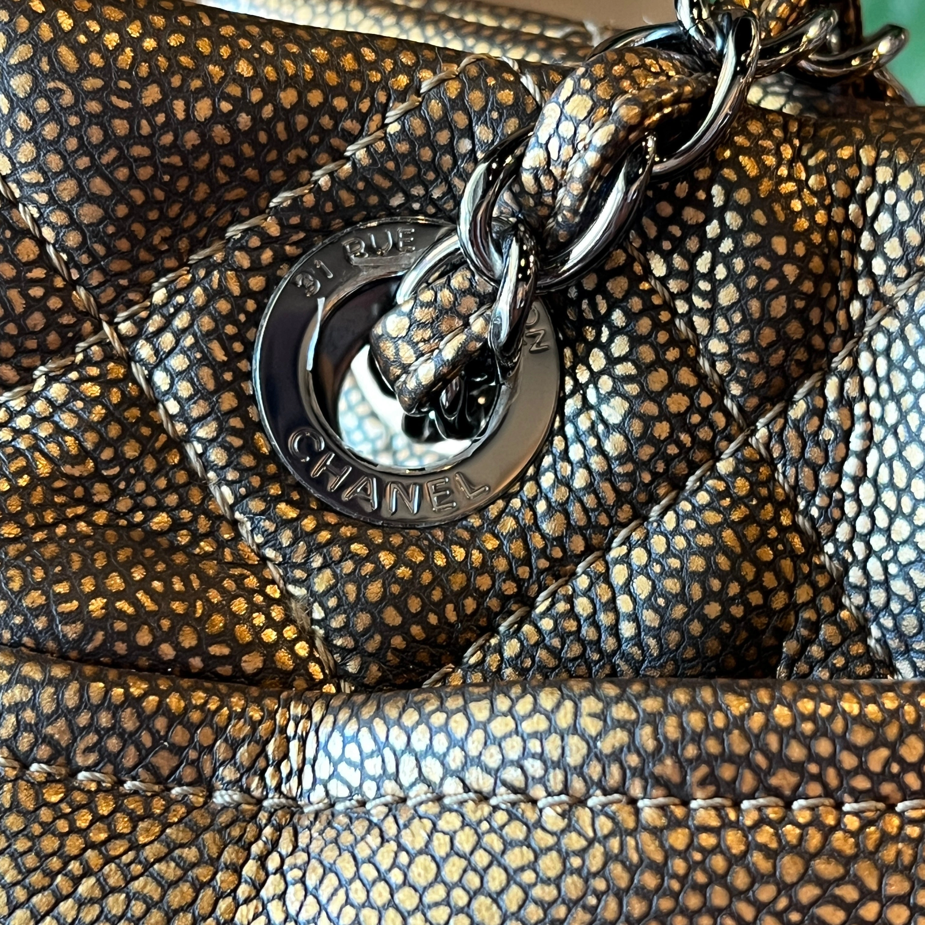 CHANEL Timeless Taupe Soft Shopper Tote