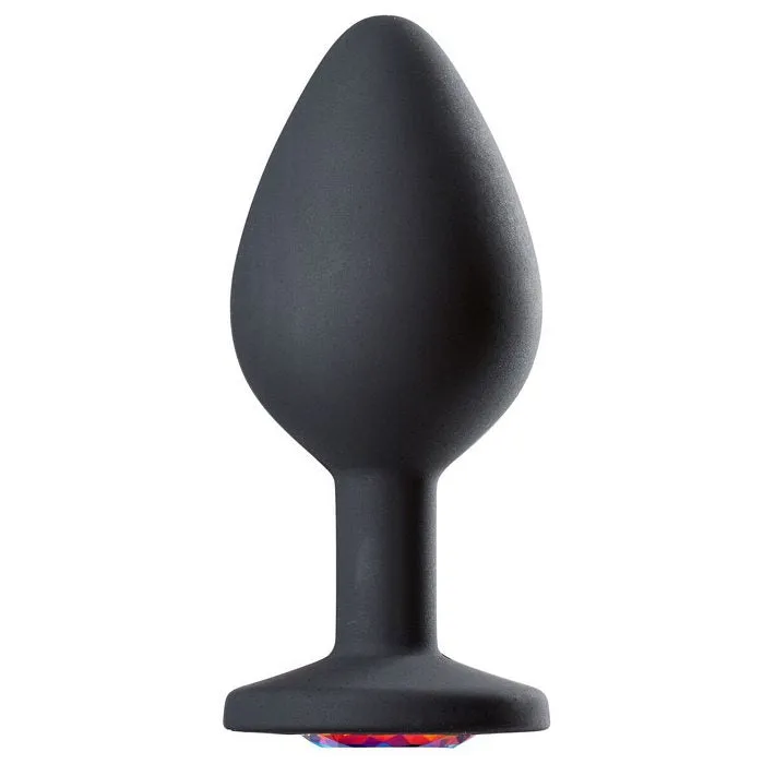Cloud 9 gems black silicone anal plug large