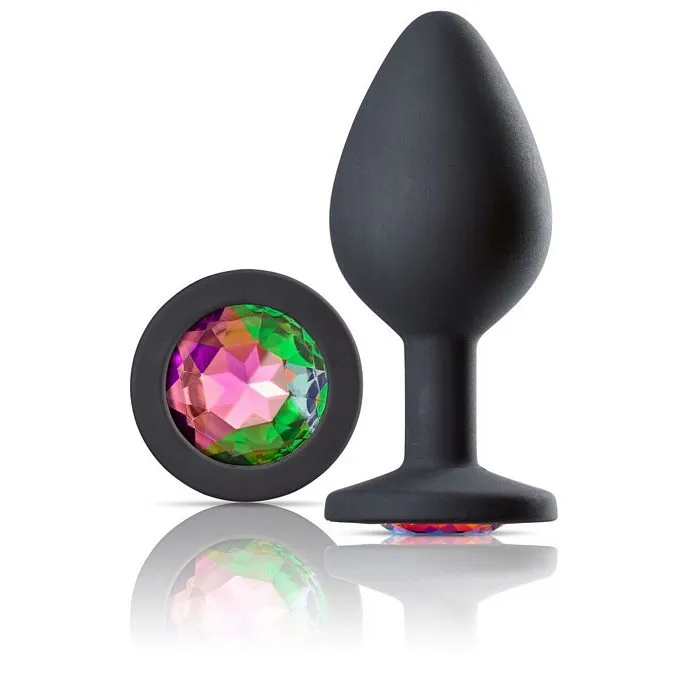 Cloud 9 gems black silicone anal plug large