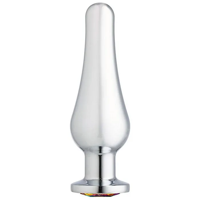 Cloud 9 gems silver chromed tall anal plug