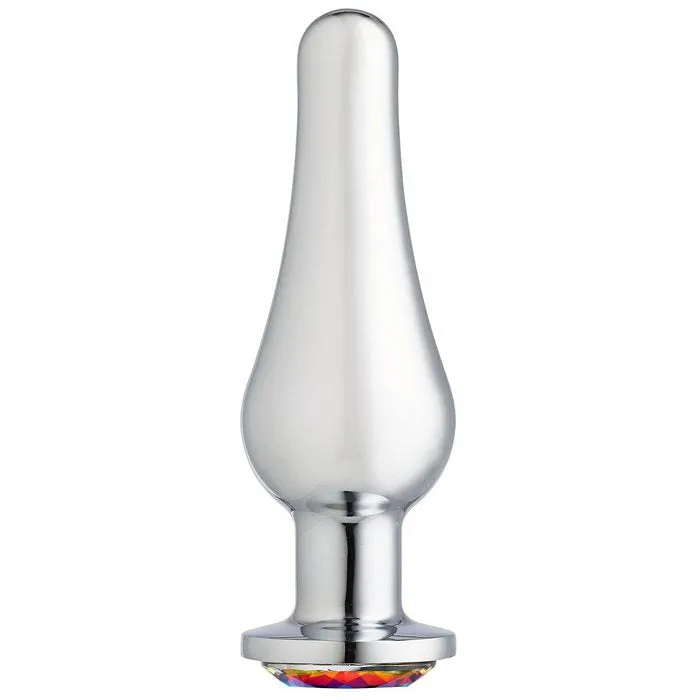 Cloud 9 gems silver chromed tall anal plug