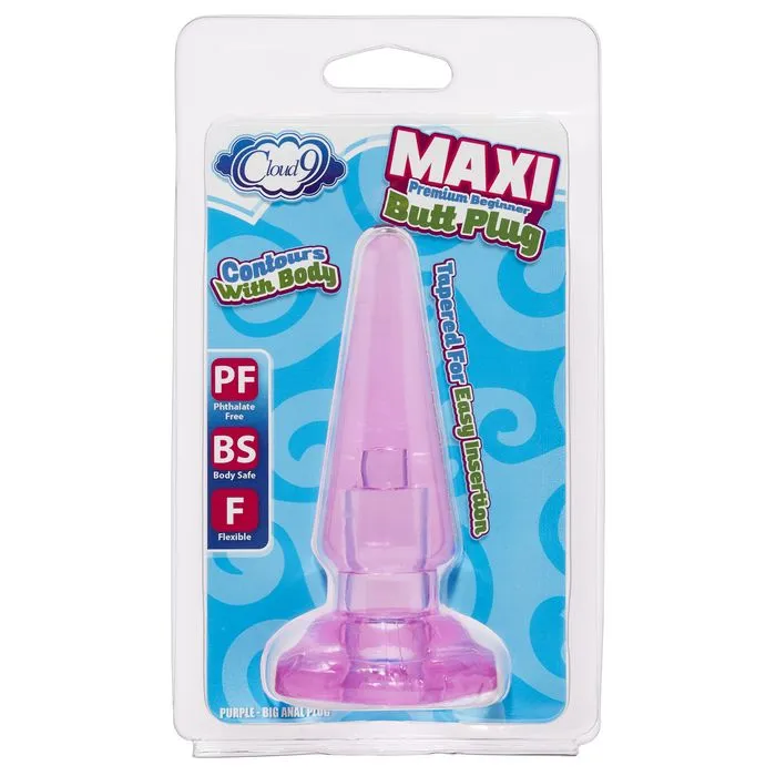 Cloud 9 maxi butt plug blue