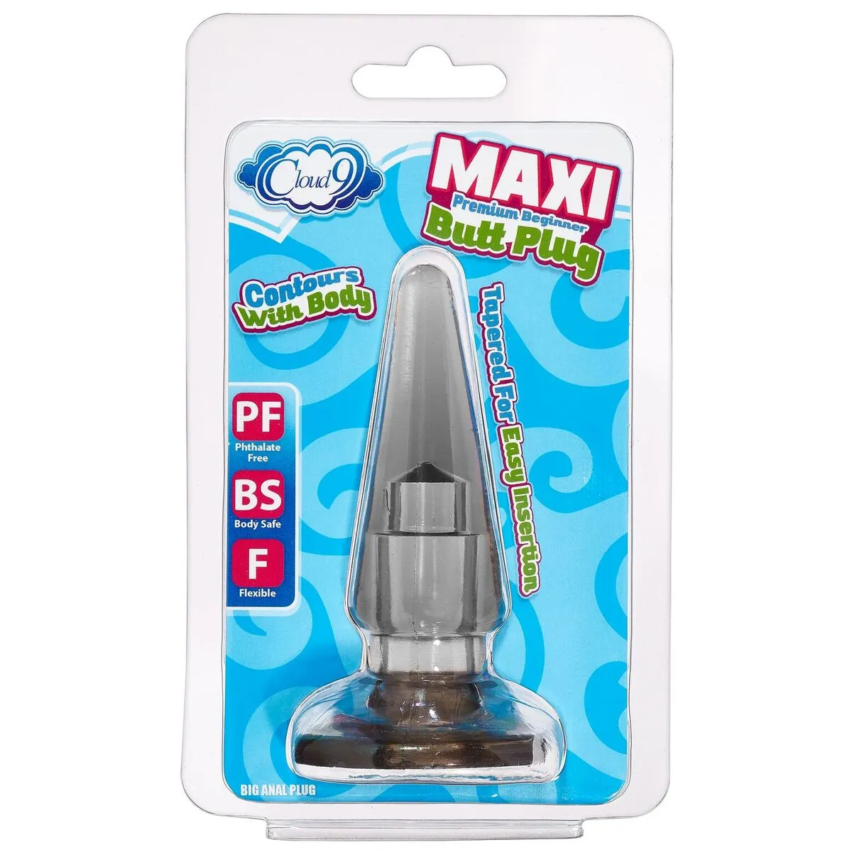 Cloud 9 maxi butt plug blue