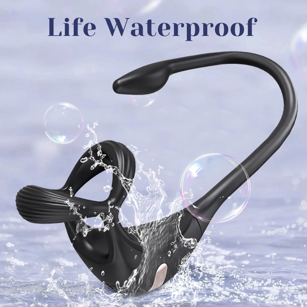 Cock Ring Vibrator with Mini Prostate Massager