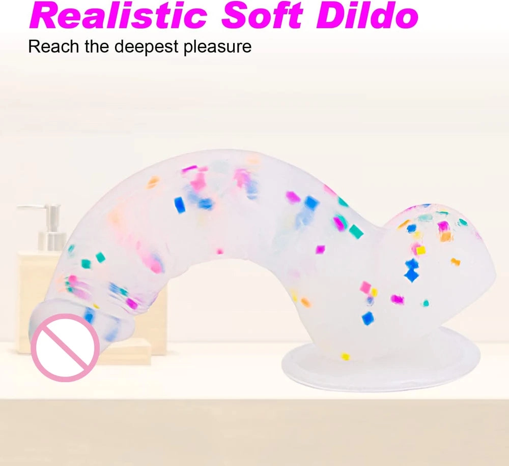 Confetti Dildo with Strong Suction Cup for Women