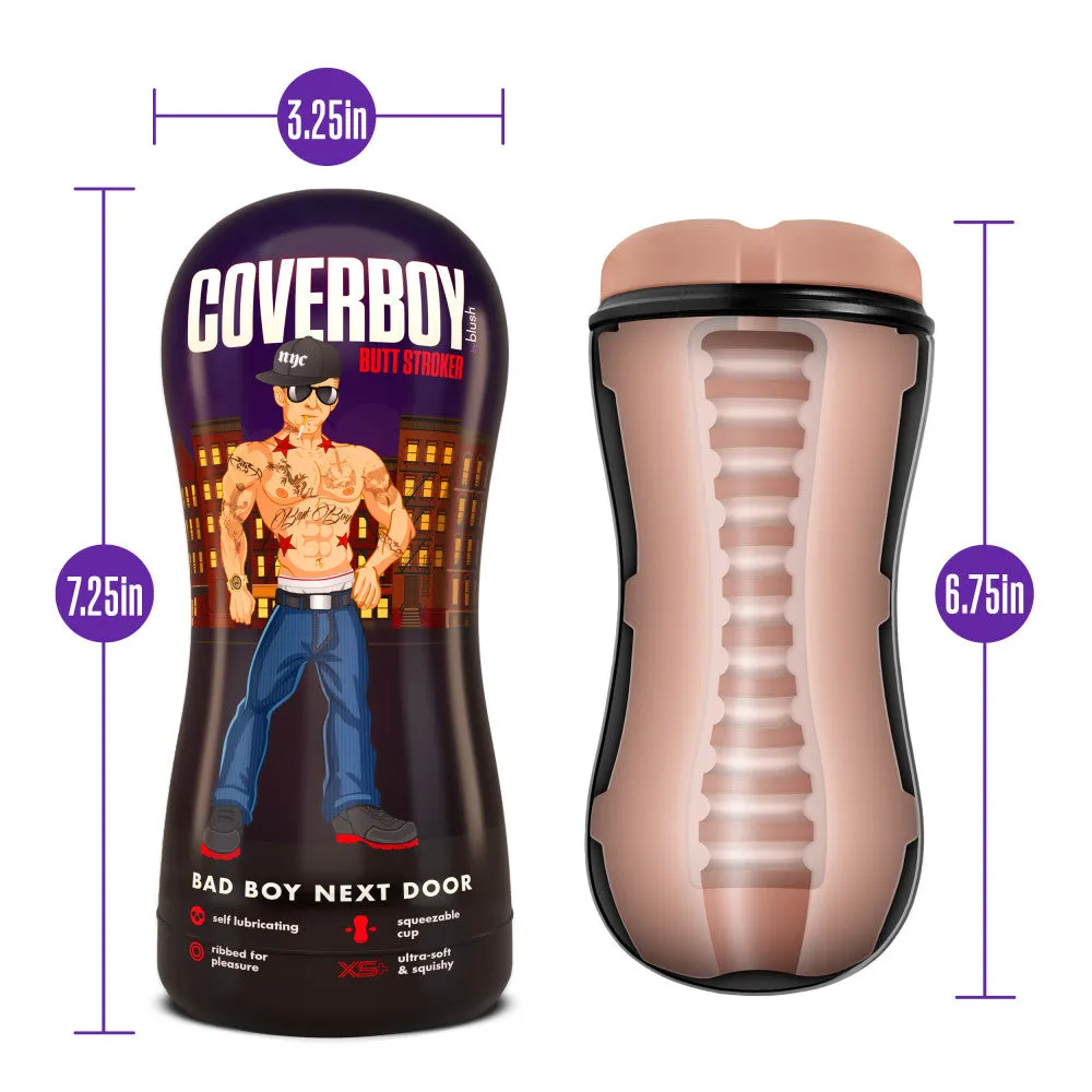 Coverboy™ By Blush® | Bad Boy Next Door Self Lubricating Realistic Beige Masturbator / Stroker