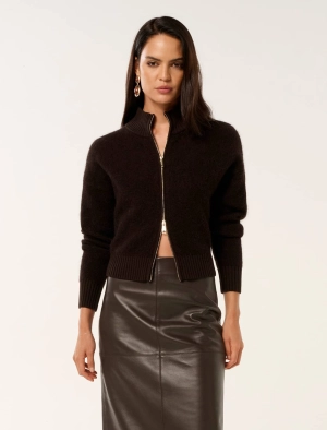 Dakota Yarn Mixed Knit Cardigan