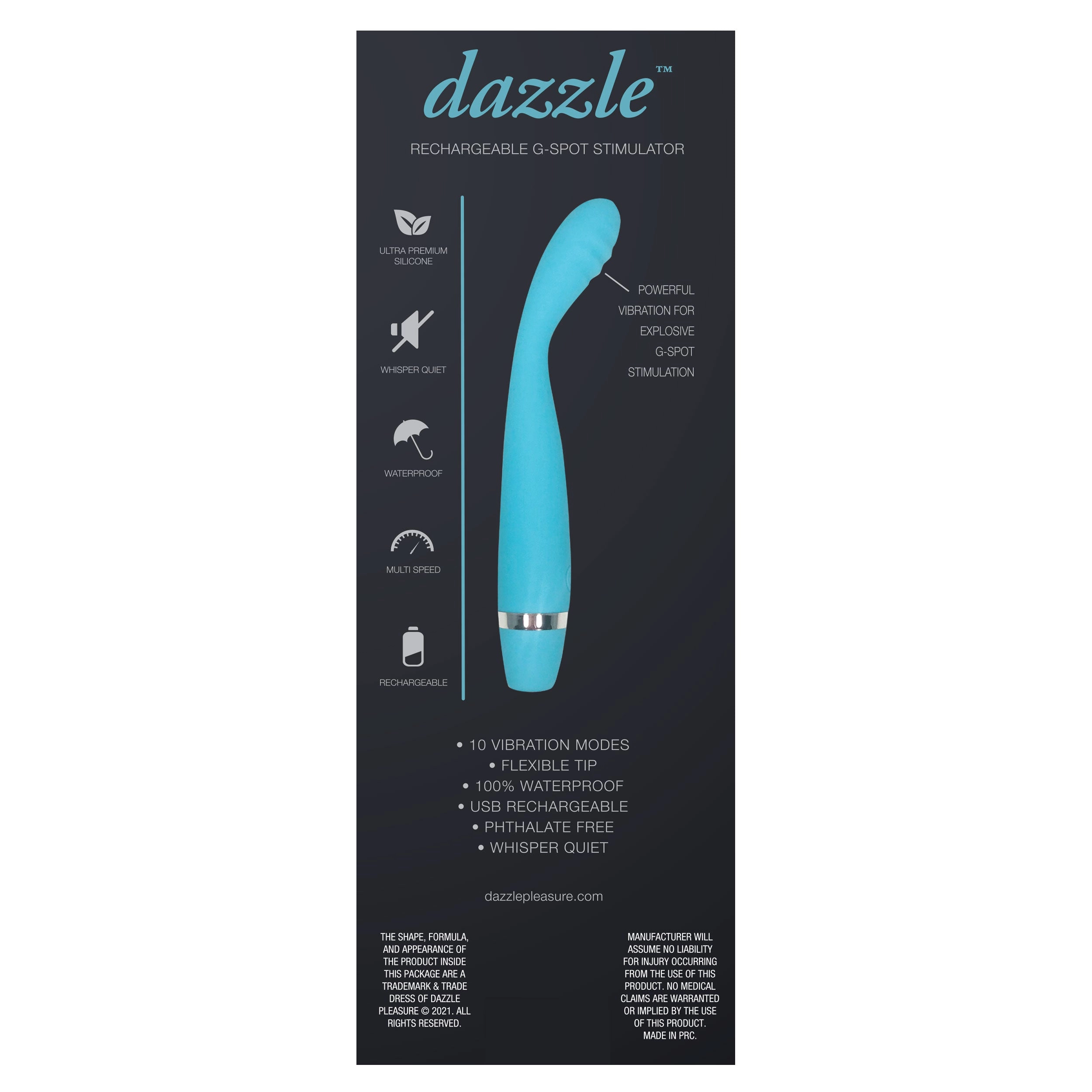 Dazzle Teal G-Spot Vibe