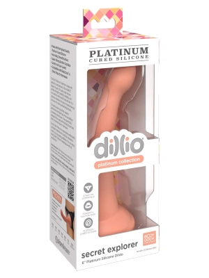 Dillio Platinum Secret Explorer 6 Dildo Peach