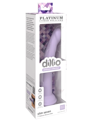 Dillio Platinum Slim Seven 7 Dildo Purple