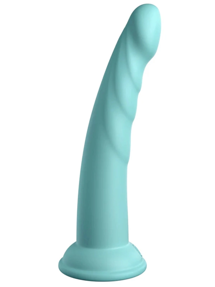 Dillio Platinum Slim Seven 7 Dildo Teal