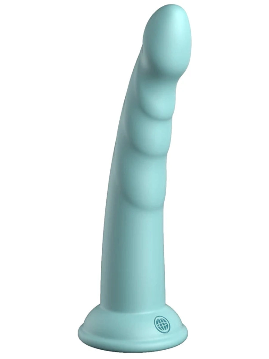 Dillio Platinum Slim Seven 7 Dildo Teal