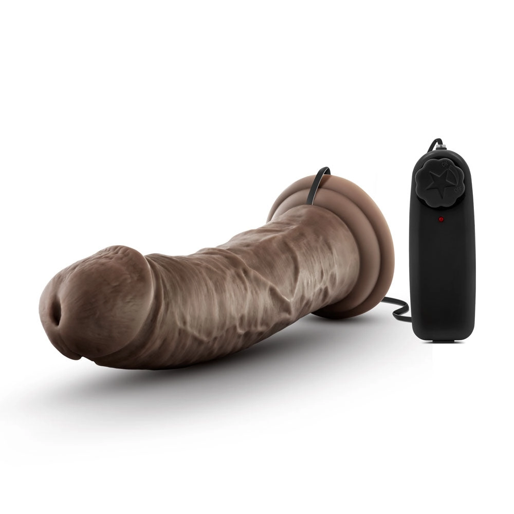 Dr. Dave 8-Inch Vibrating Dildo with Suction Cup and Adjustable Vibes