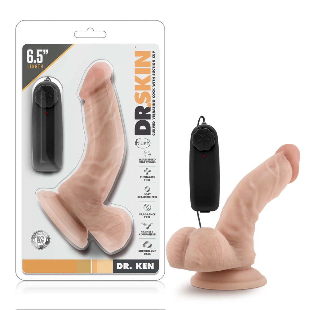 Dr. Skin Dr. Ken: 6.5 Inch Real-Feel Vibrating Adventure Toy