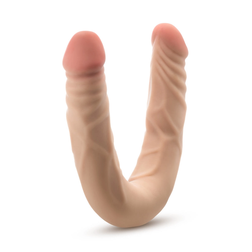 Dr. Skin Plus | 14 Inch Double Dong – Extra Long Double-Ended Dildo With A Realistic Posable Shaft - Beige