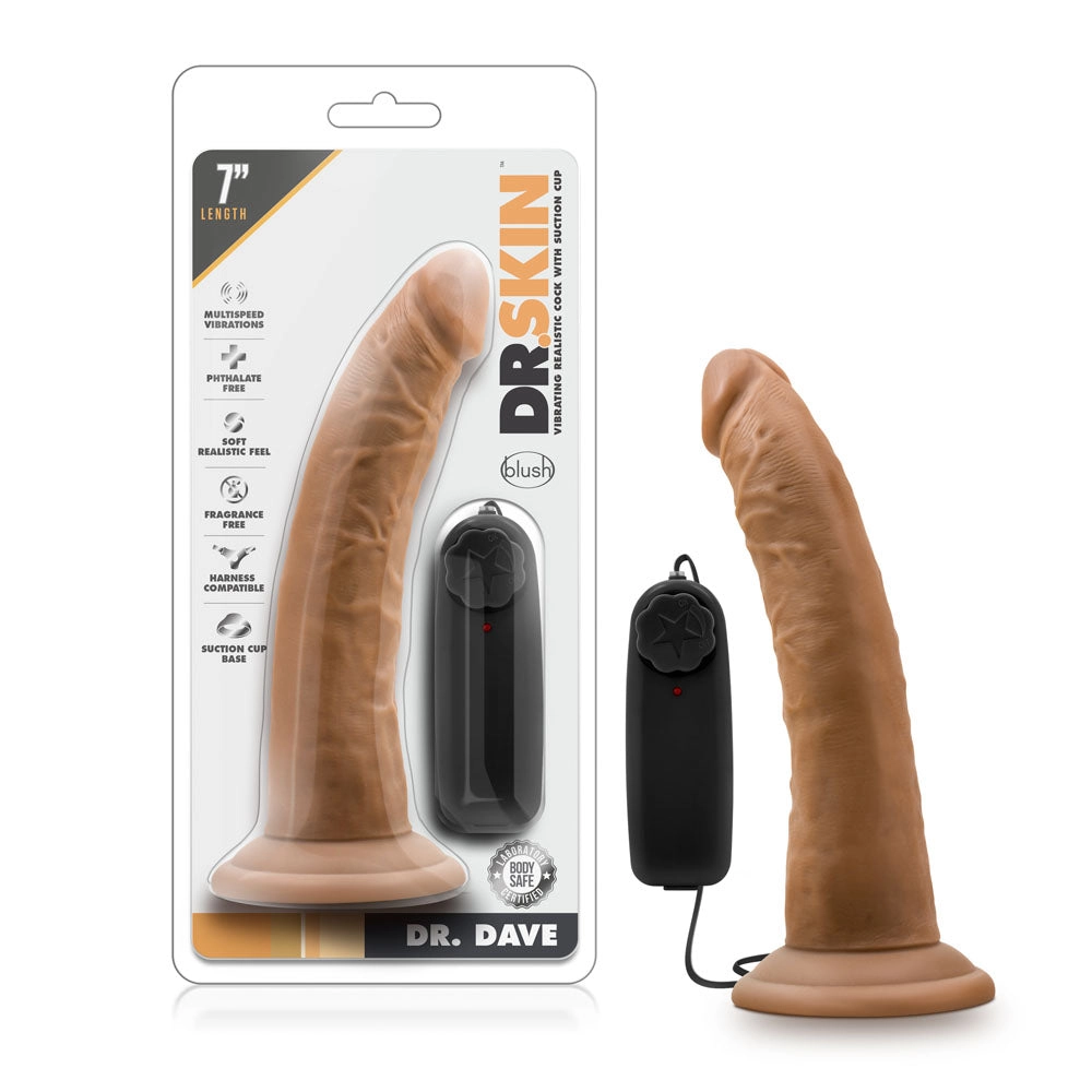 Dr. Skin Vibe Stick: 7-Inch Soft Suction Vibrating Toy