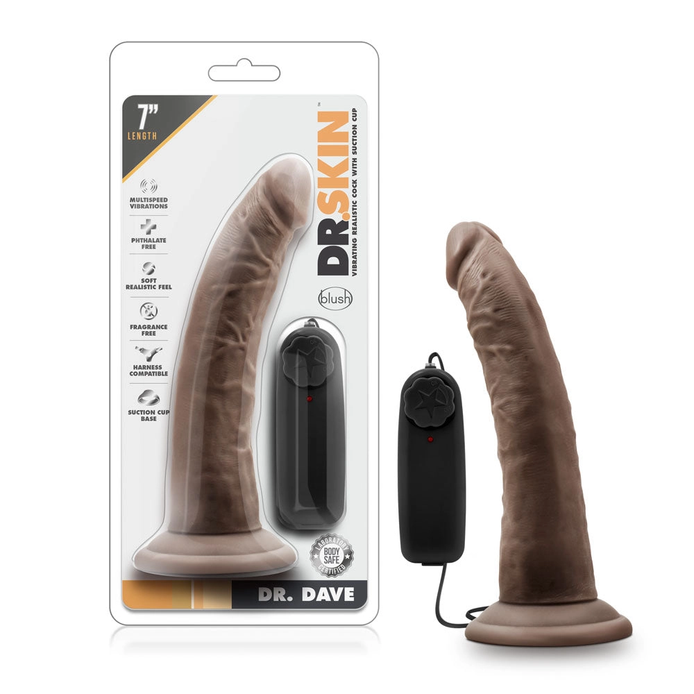 Dr. Skin Vibe Stick: 7-Inch Soft Suction Vibrating Toy